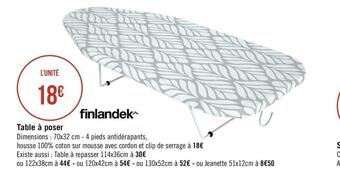 Géant Casino Finlandek table à poser offre