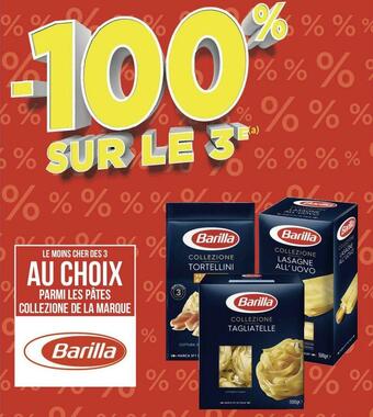 Géant Casino Barilla bon plan sur les pâtes collezione de la marque barilla offre