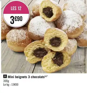 Géant Casino Mini beignets 3 chocolats offre