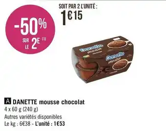 Danone mousse chocolat