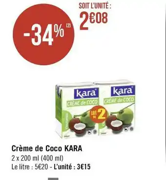 Kara crème de coco