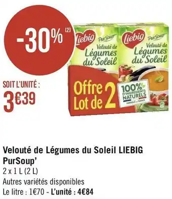 Géant Casino Liebig velouté de légumes du soleil pursoup’ offre