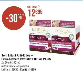 L’oreal paris soin liftant anti-rides + extra-fermeté revitalift