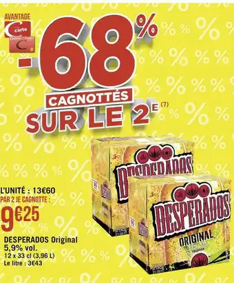 Géant Casino Desperados desperados original 5,9% vol offre