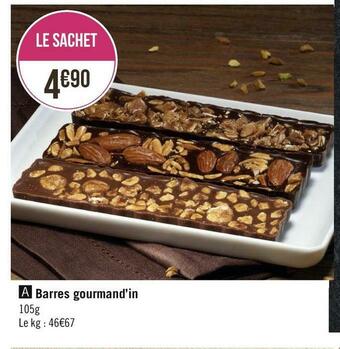 Géant Casino Barres gourmand’in offre