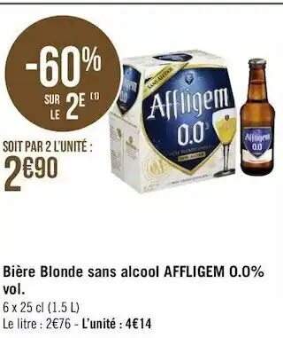 Affligem bière blonde sans alcool 0.0% vol