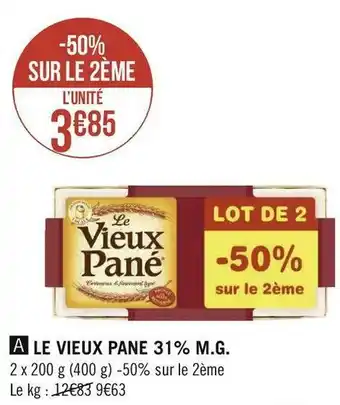 Géant Casino Le vieux pane 31% m.g. offre
