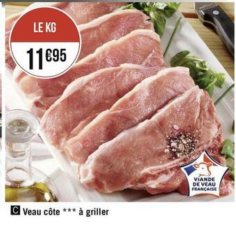Géant Casino Veau côte à griller offre