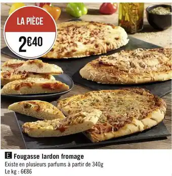 Géant Casino Fougasse lardon fromage offre