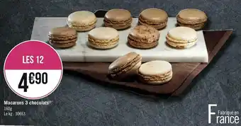 Macarons 3 chocolats