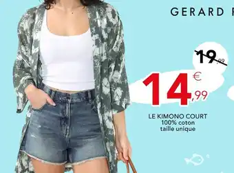 Stokomani GERARD PASQUIER LE KIMONO COURT offre