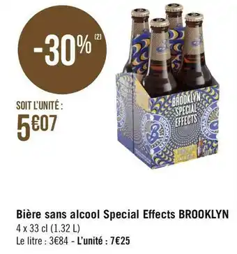 Géant Casino Brooklyn bière sans alcool special effects offre