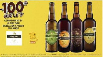 Géant Casino Ardwen bon plan sur une sélection de produits de la marque ardwen offre