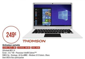 Géant Casino Thomson ordinateur portable offre