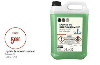 Géant Casino Liquide de refroidissement offre