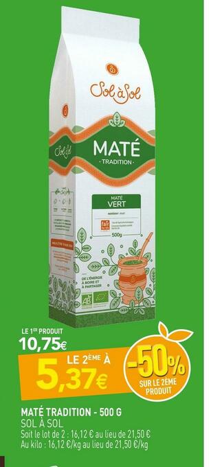 naturéO Sol à sol maté tradition offre