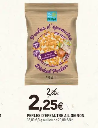 Perles d'épeautre ail oignon