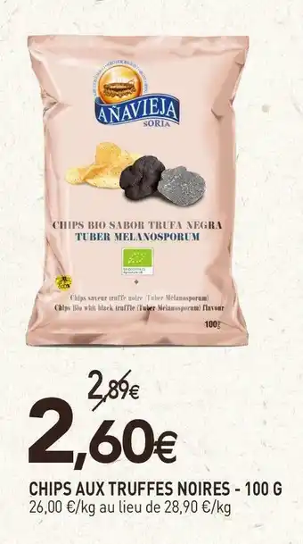 naturéO Chips aux truffes noires offre