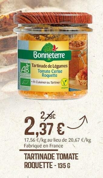 naturéO Tartinade tomate roquette offre