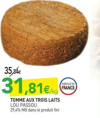 Lou passou tomme aux trois laits