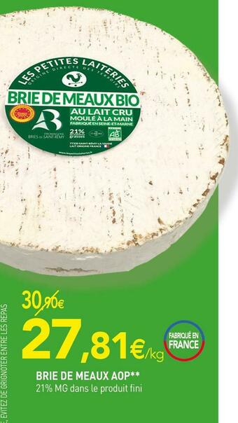 Brie de meaux aop