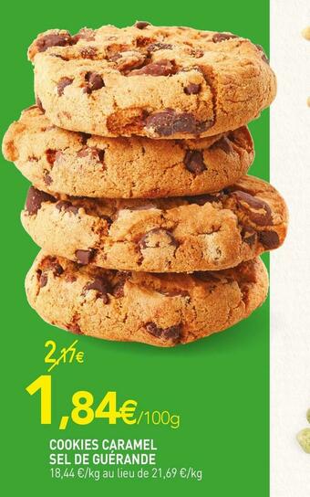 naturéO Cookies caramel sel de guérande offre