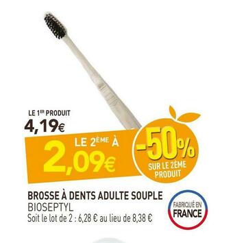 Bioseptyl brosse à dents adulte souple
