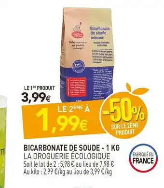La droguerie écologique bicarbonate de soude