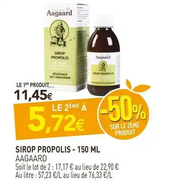 naturéO Aagaard sirop propolis offre