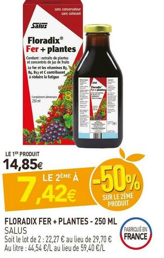 Salus floradix fer + plantes