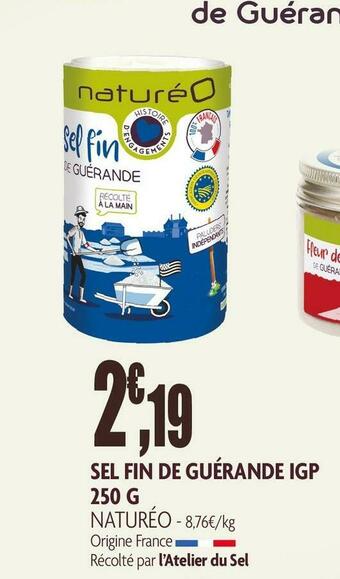 naturéO Naturéo sel fin de guérande igp offre