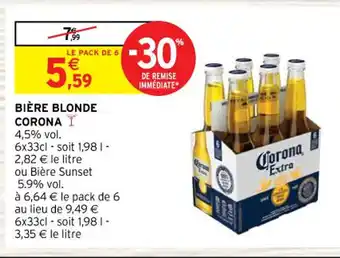 Intermarché Contact BIÈRE BLONDE CORONA I offre