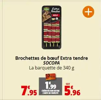 Coccimarket Brochettes de bœuf Extra tendre offre