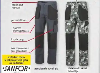 Norma Toptex Short ou pantalon de travail offre