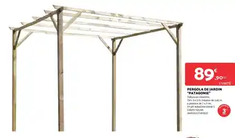 Bricomarché PERGOLA DE JARDIN “PATAGONIE” offre