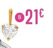 E.Leclerc pendentif oxyde de zirconium, or jaune 0,16 g offre