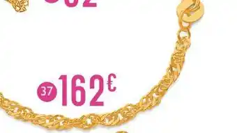 E.Leclerc bracelet maille singapour 18 cm, or jaune 2,12 g offre
