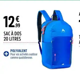 Intersport SAC À DOS 20 LITRES offre