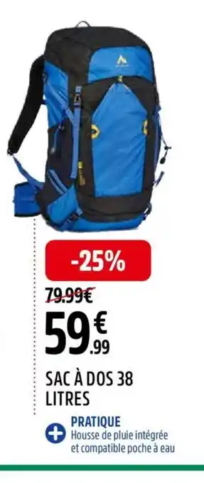 Intersport SAC À DOS 38 LITRES offre