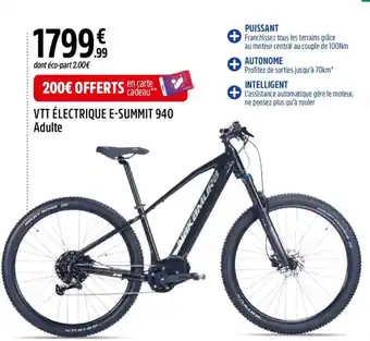 Intersport VTT ÉLECTRIQUE E-SUMMIT 940 offre