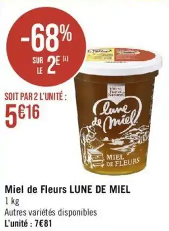 Casino Supermarchés Miel de Fleurs LUNE DE MIEL offre