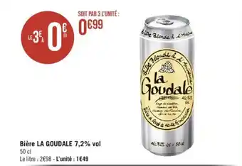 Casino Supermarchés Bière LA GOUDALE 7,2% vol offre