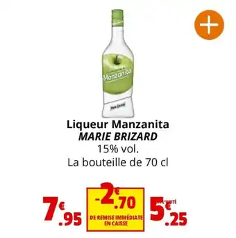 Coccinelle Supermarché Liqueur Manzanita MARIE BRIZARD offre