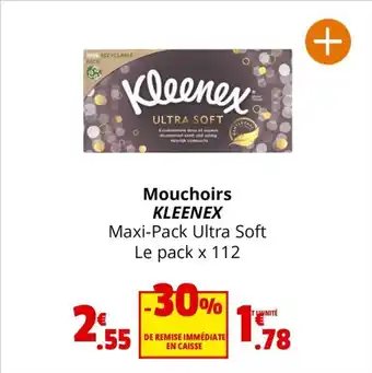 Coccinelle Supermarché Mouchoirs KLEENEX offre