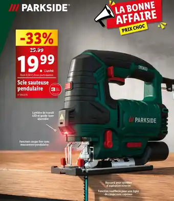 Lidl Scie sauteuse pendulaire offre