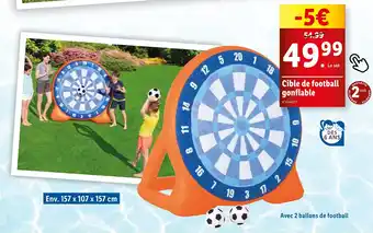 Lidl Cible de football gonflable offre