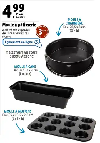 Lidl Moule à pâtisserie offre