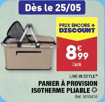 ALDI PANIER À PROVISION ISOTHERME PLIABLE ✪ offre