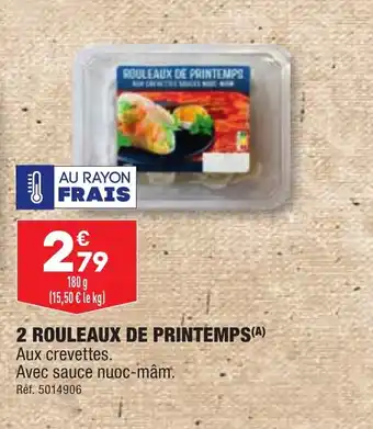 ALDI 2 ROULEAUX DE PRINTEMPS (A) offre