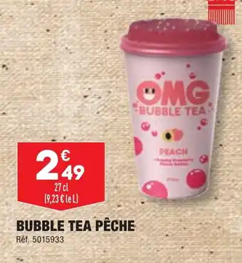 ALDI BUBBLE TEA PÊCHE offre